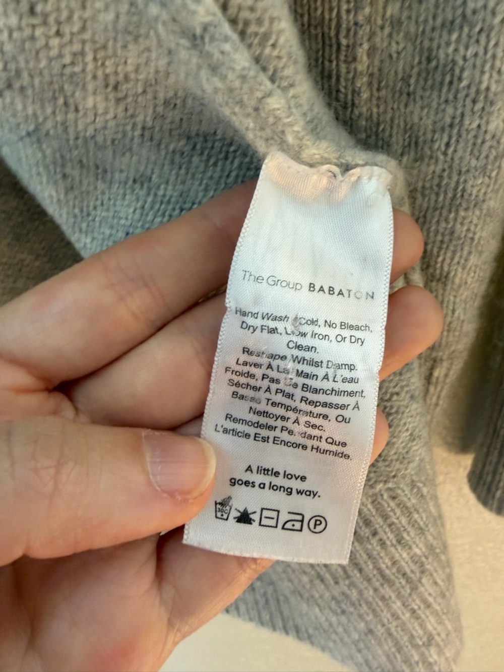 Babaton Light Gray Open-Front Knit Cardigan - Picture 8 of 8